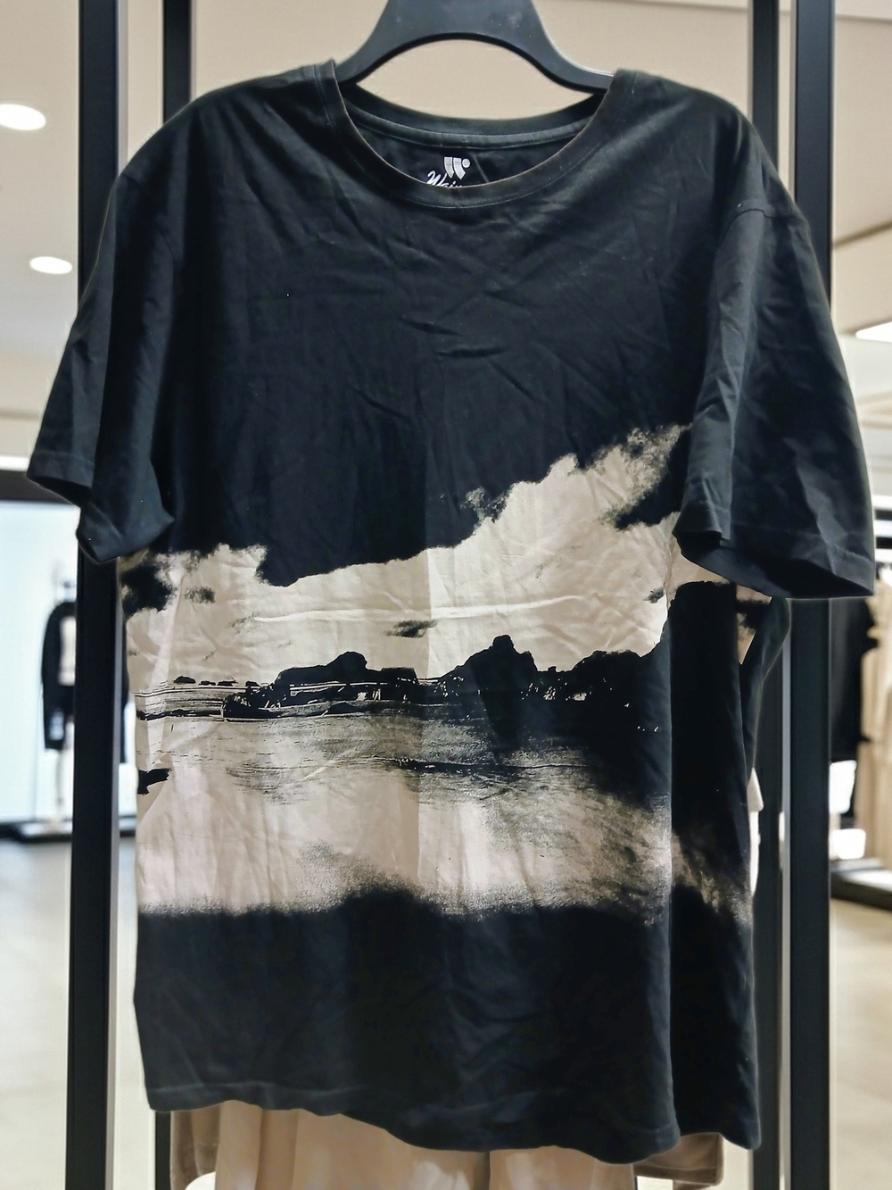 Aime Leon Dore Black and White Landscape Graphic Tee